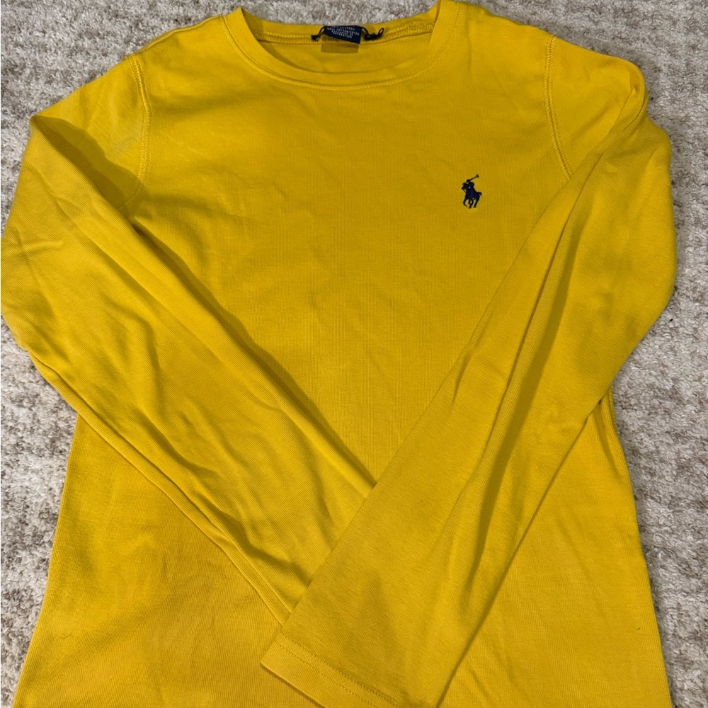 Ralph Lauren yellow long sleeve tee